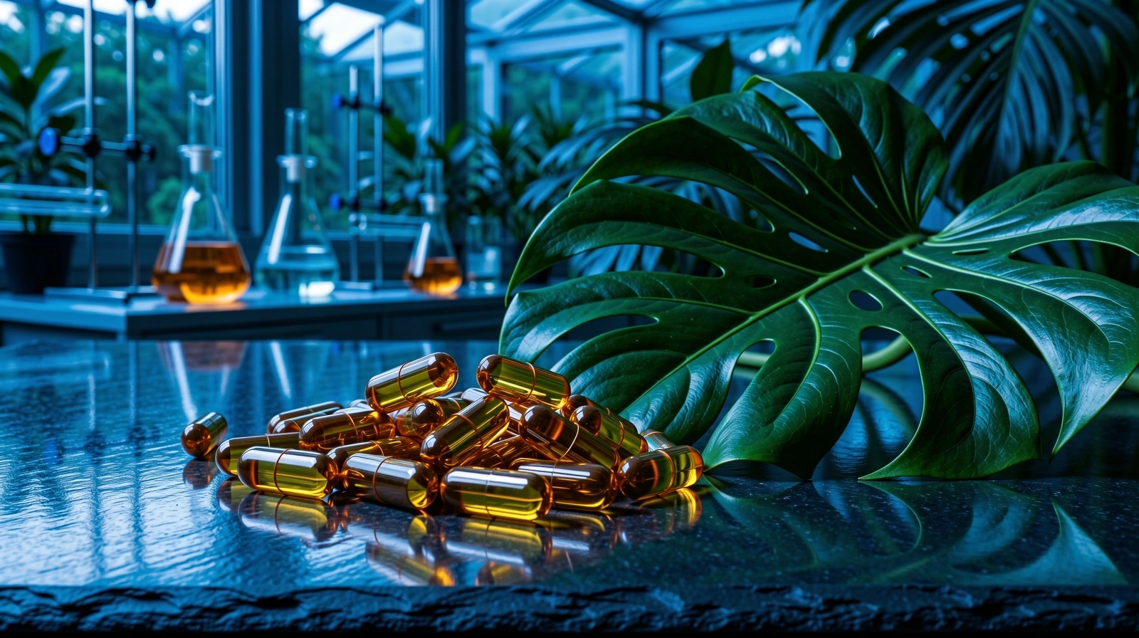 Botanical Laboratory Scene